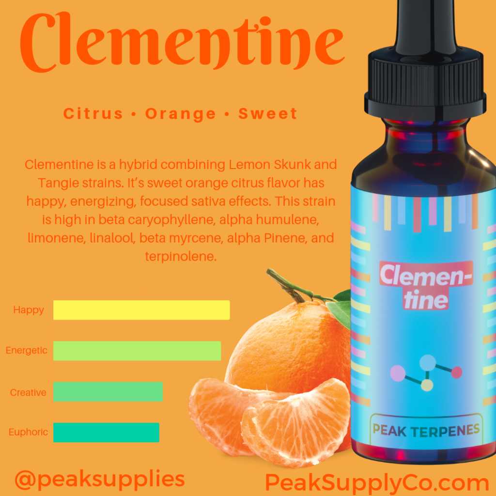 Clementine Sweet Flavored Terpene Peak Terpenes 8195